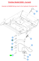 Hustler OEM 608000 Bushing (Steering Box, Hydraulic Tensioner Arm, Operator Platforms and More) Fits Select Surfer PRO, Trimstar, FasTrack, X-ONE, X-RIDE, Super Z, Super Z HD, Super S, Super 104, Dieses Z Models.