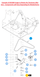 Hustler OEM 601084 Shoulder Bolt Fits Trimstar, Surfer PRO, Raptor Flip-Up, Super S Models (All Models), FasTrack (2015 - 2023 Models), Diesel Z Models (2011 - 2017).