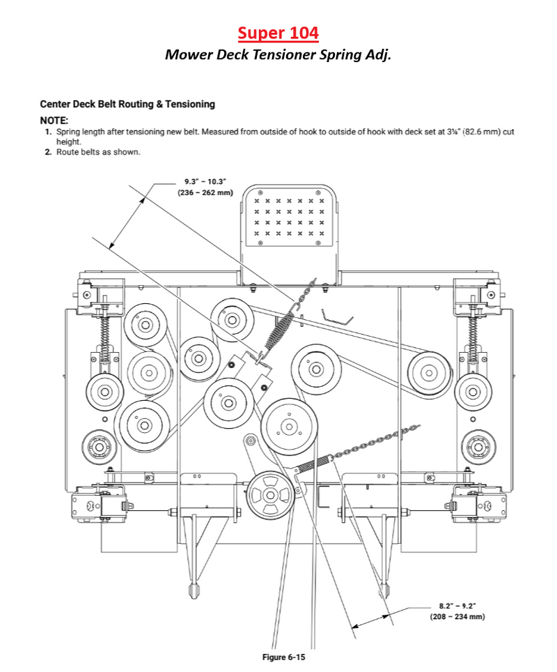 Hustler OEM 259812 Spring Adjustment Chain (13 Links) Fits A Wide Rang