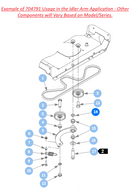 Hustler OEM Flat Idler Arm Spacing Washer 704791 Fits 3/4 Thread Size or Bolt Flange (0.781 X 1.25 X 0.02).