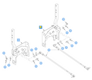 Hustler OEM 608842 Right-Side Steering Box Ass. (Left - Right as You Sit on the Operator Seat) Fits Super Z (2023 - Current), Super Z HD (2023 - Current) Models.