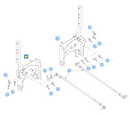 Hustler OEM 608843 Left-Side Steering Box Ass. (Left - Right as You Sit on the Operator Seat) Fits Super Z (2023 - Current), Super Z HD (2023 - Current) Models.