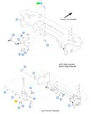 Hustler OEM 607363 Left-Side Steering Box Ass. (Left - Right as You Sit on the Operator Seat) Fits FasTrack (2015 - Current Models).