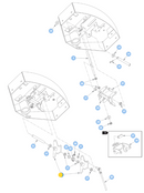 Hustler OEM 110639 Left and Right Hydraulic Drive Bell Crank Fits Hustler OEM Trimstar Models.