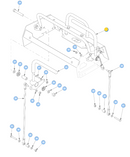 Hustler OEM 608315 Left-Side Operators Hydraulic Control Lever Fits Hustler Super S (2021 - Current 48", 52", 60" Models - Excludes 36" Models).