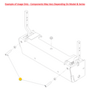 Hustler OEM 781716 Steering Control Lever Stop Stud (1/2 X 1 3/4 -13) Fits Hustler Z (Pre - 2011 Models), Mini Z and Super Mini Z (All Models), Super Z (Pre - 2011 Models), Diesel Z (Pre - 2014 Models).