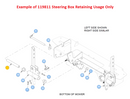 Hustler OEM 119811 Steering Box Retaining Spacer Fits Hustler FasTrack (2015 - Current Models).