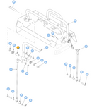 Hustler OEM 608294 Steering Handle's Bearing Spacer Fits Hustler Super S (2021 - Current 48", 52", 60" Models - Excludes 36" Models).