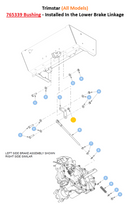Hustler OEM 765339 Insert Bushing Fits Hustler Dash, Raptor, FasTrack, X-ONE, X-RIDE, Super Z, Super Z HD, Super 104, Diesel Z, Trimstar, Surfer PRO (All Models), Super S (Select Models).