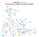 Hustler OEM 765339 Insert Bushing Fits Hustler Dash, Raptor, FasTrack, X-ONE, X-RIDE, Super Z, Super Z HD, Super 104, Diesel Z, Trimstar, Surfer PRO (All Models), Super S (Select Models).