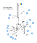 Hustler OEM 128555-4 Lower Steering Arm (Left & Right) Fits Hustler Super 104 (2023 - Current Models).
