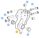 Hustler OEM 129304-4 Left-Side Steering Box (Not an Assembly - Bare Component For 609255 Steering Box Assembly) Fits X-Ride (All Models).