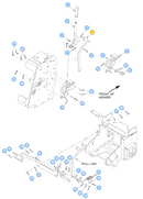 Hustler OEM 122662 Park Brake Pull Link Linkage Fits All Hustler Super S Models.