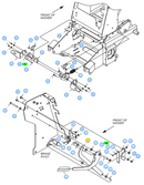 Hustler OEM 127273-1 Park Brake Pull Link Linkage Fits Hustler Super S (2021 - Current 48", 52", 60" Models).