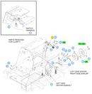 Hustler OEM 607638 Park Brake Handle Assembly (Complete Pre-Assembled With 607914 Handle - 607917 and 607918 Brake Cable) Fits Hustler Super SF (All Models) and Super 88 (All Models).