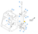 Hustler OEM 553516 Park Brake Handle Mounting Bracket Fits Hustler Super S (All 36" Models) and Super S (2016 - 2020 48", 52", 60" Models).