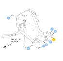 Hustler OEM 127275-1 Brake Safety Switch Bracket Fits Hustler Super S (2021 - Current 48", 52", 60" Models).