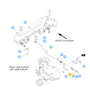 Hustler OEM 120671 Brake Spring Link Bracket (Right-Side) Fits Hustler FasTrack (2015 - Current Models).