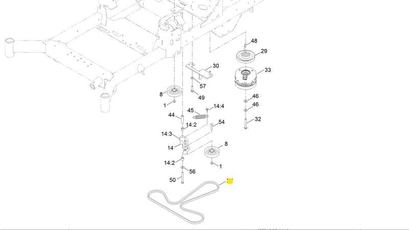 Toro OEM Hydro-Belt 126-5993 Fits Titan HD, Titan MAX and Z MASTER 2000 series.