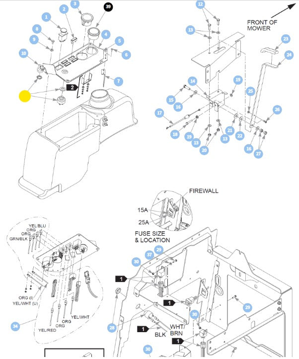 Hustler OEM 045898P Ignition Switch Fits all Hustler Mower Models