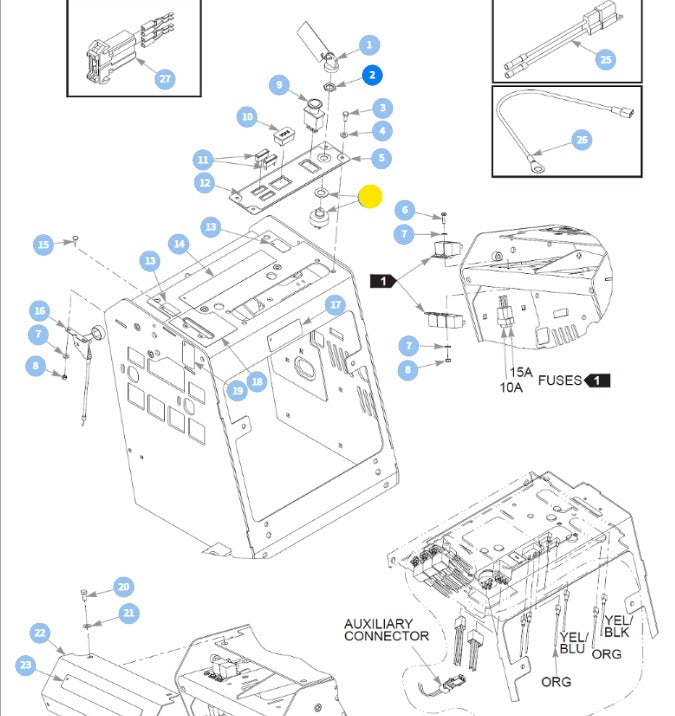 EHEparts Ignition Switch 045898 For Hustler Zero Turn Mower, Raptor EHEparts Ignition Switch 045898 For Hustler Zero Turn Mower, Raptor