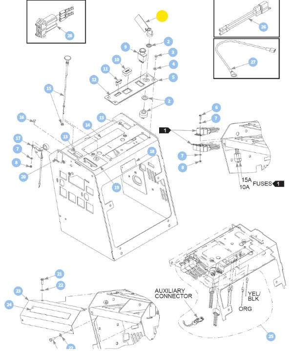 Hustler OEM 785808 Key Assembly Fits All Current Hustler Mower Models