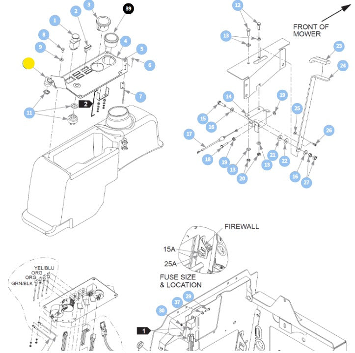 Hustler OEM 785808 Key Assembly Fits All Current Hustler Mower Models