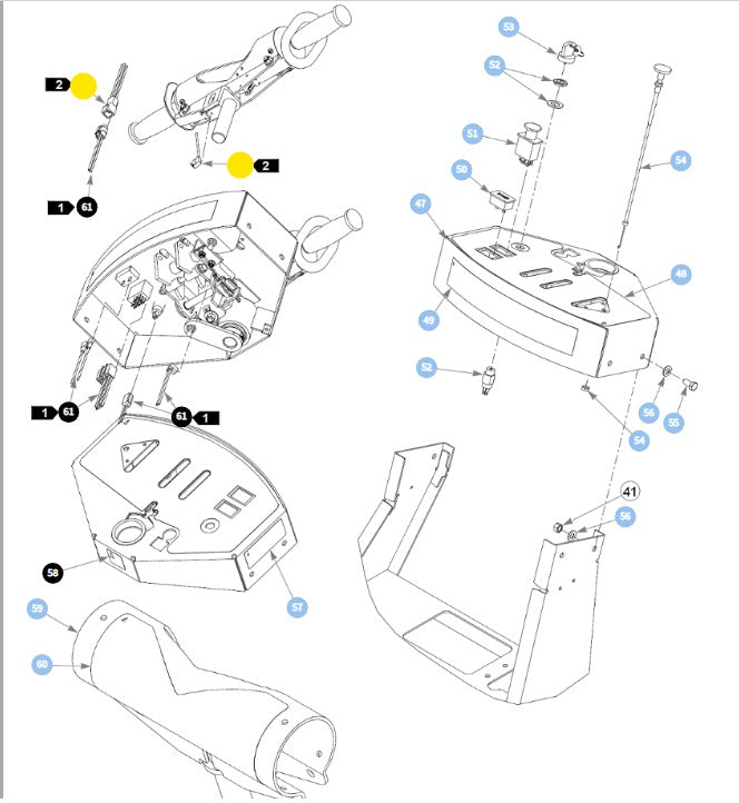 Hustler OEM 601972 Wire Harness/Safety Switch Assembly Fits Hustler Trimstar Models.