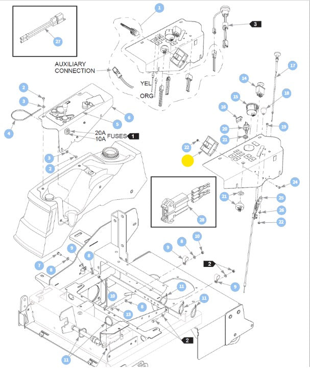 Huslter OEM 604373 Relay Control Board Fits X-ONE, X-RIDE, Super Z and Super Z HD Models.