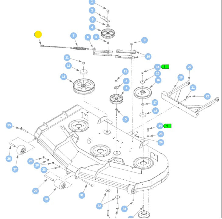 The Hustler OEM 373191 Spring Adjustment Chain Fits Hustler X-ONE, X-RIDE, Super Z, Super Z HD and Super DZ Models.