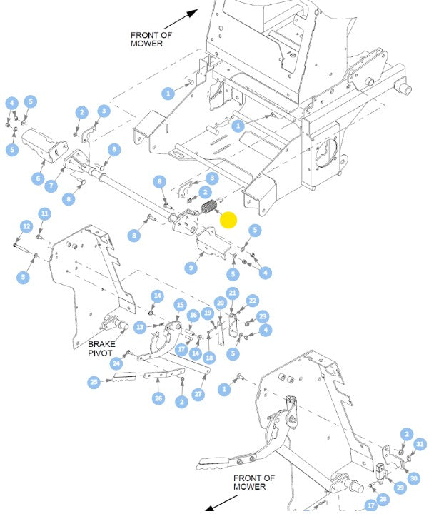 Hustler OEM 781302 Spring Fits FasTrak, X-ONE, X-RIDE, Super Z, Super Z HD, Super DZ, Super SF, Super 88, Super 104 and Super S.