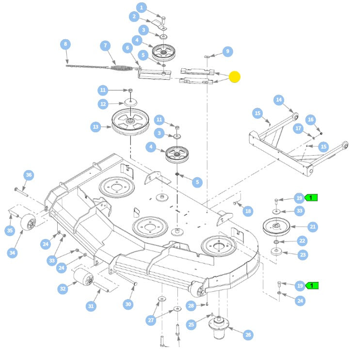 Hustler OEM Idler Slide Rail 602936 Fits X-ONE, X-RIDE, Super Z, Super Z HD and Super DZ Models.