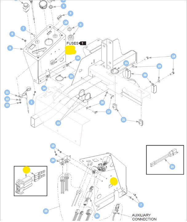 Hustler OEM 601047 Insert Fuse Holder Fits Raptor, FasTrak, X-ONE, X-RIDE, Super Z, Super Z HD, Super Z DZ, Super 88, Super 104, Super SF, Super S and Surfer PRO Models.