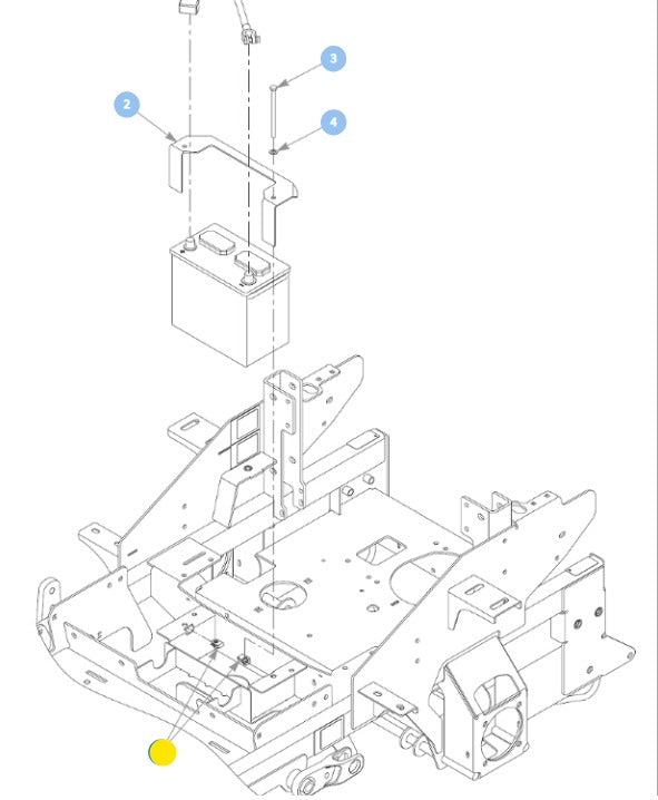 Hustler OEM 5/16 Threaded U-Clip 601069 Fits Most if not all Hustler Models.