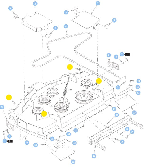 Hustler OEM 5/16 Threaded U-Clip 601069 Fits Most if not all Hustler Models.