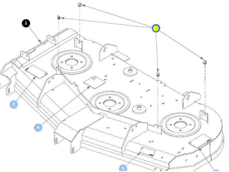 Hustler OEM 5/16 Threaded U-Clip 601069 Fits Most if not all Hustler Models.