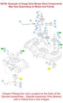 Hustler OEM 607477 Grease Zerk Fits X-ONE, X-RIDE, Diesel Z, Super Z, Super Z HD, Super 104, Super 88, Super SF and Super S Models.