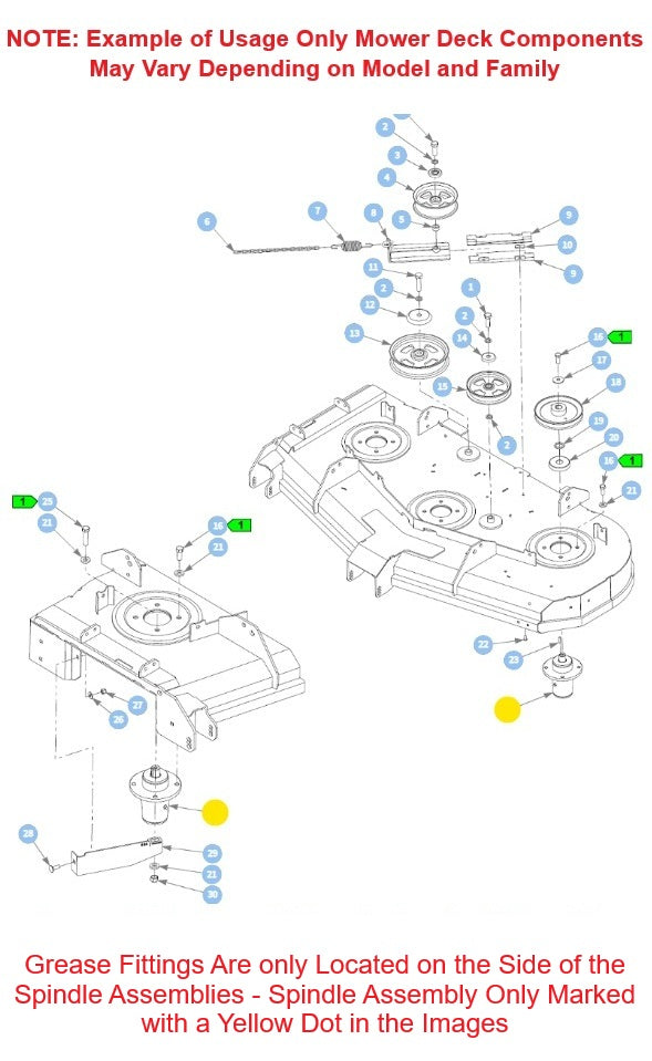 Hustler OEM 607477 Grease Zerk Fits X-ONE, X-RIDE, Diesel Z, Super Z,