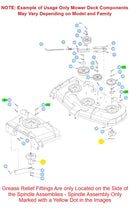 Hustler OEM 607478 Grease Relief Fitting Fits X-ONE, X-RIDE, Diesel Z, Super Z, Super Z HD, Super 104, Super 88, Super SF and Super S Models.
