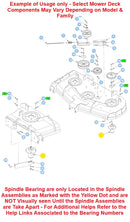 Hustler OEM 741-05264B Spindle Assembly Roller Bearings (Replaces 607955, 941-05264B) Fits X-ONE, X-RIDE, Super Z, Super Z HD, Diesel Z, Super 104, Super 88, Super SF and Super S Models.