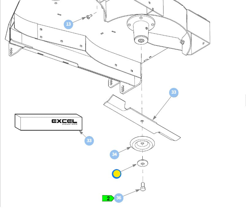 Hustler OEM 782474 Blade Bolt Washer Fits ALL HUSTLER MODELS EXCEPT THE DASH and SURFER PRO MODELS.