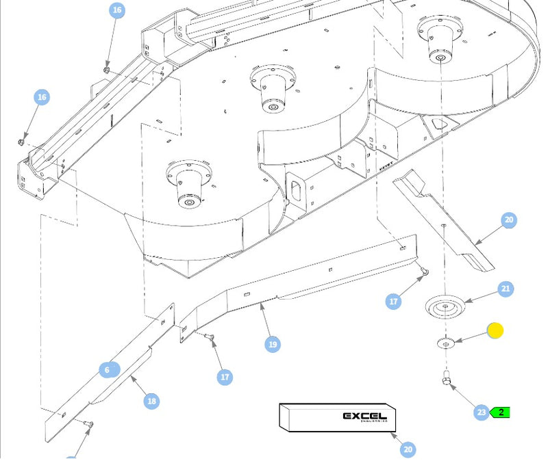 Hustler OEM 782474 Blade Bolt Washer Fits ALL HUSTLER MODELS EXCEPT THE DASH and SURFER PRO MODELS.