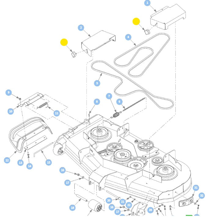 Hustler OEM 792002 Fits Hustler Bagger/Vac Systems, Trimstar, X-ONE, X-RIDE, Super Z, Super Z HD, Super DZ, Super 104, Super 88, Super SF and Super S Models.