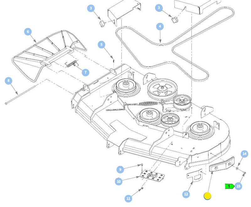 Hustler OEM 602817 Rubber Mower Deck Bumper Fits X-RIDE, Super Z, Super Z HD and Super DZ Models with 60", 66" and 72" Mower Deck.