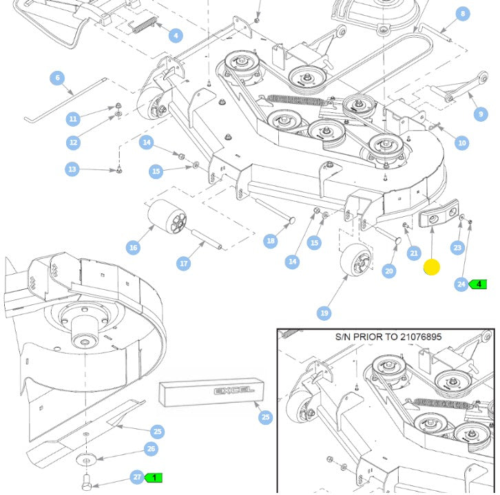 Hustler OEM 605376 Rubber Mower Deck Bumper Fits Hustler Raptor, FasTrak, X-ONE, Super S, Super SF and Trimstar Models.