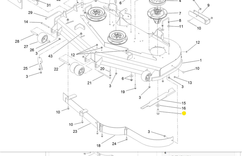 Toro OEM Blade Bolt 51-4060 fits, Dual Blade Recycler models, Proline, Titan, Grandstand, and Z Master 2000, 3000, 5000, 6000, and 7000 series.