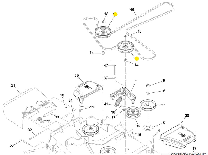 Toro OEM 136-5404 Mower Deck Flat Idler fits, Titan, Grandstand, Z Master 3000, 5000, and 6000 series