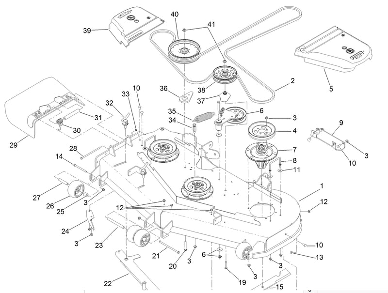 Toro OEM 117-6184 Spacer is used in the Grandstand, ZMaster 3000, 5000, 6000 and 7000 series.