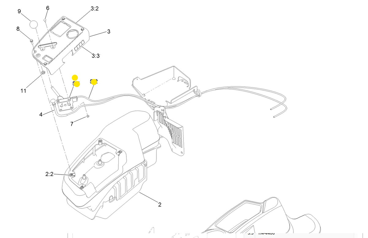 しるしる The Toro OEM Throttle Cable Assembly 110-5727 for Toro Z Master 2000,