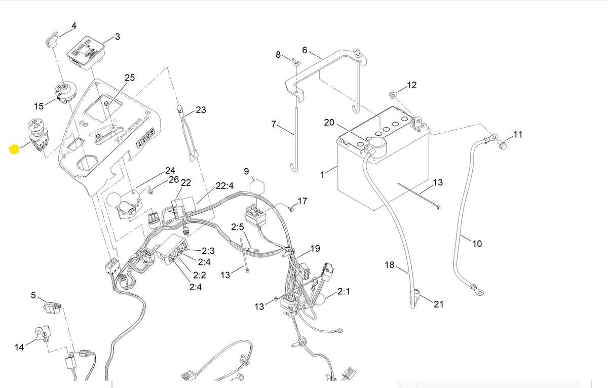 Toro 135-3653 OEM PTO Switch fits Toro Z Master 3000, 5000 and 6000 Se